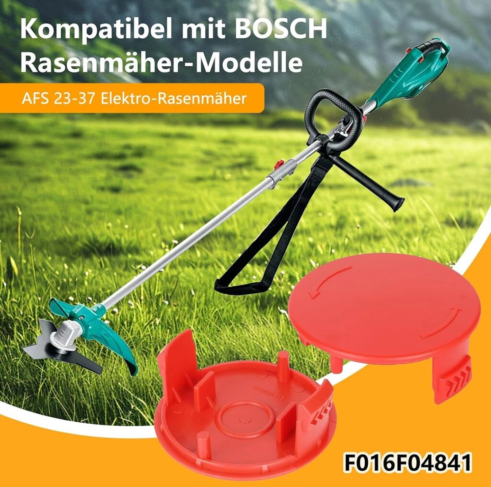 Ritės dangtelis F016f04841, skirtas bosch Afs 23-37 elektrinei krūmapjovei, krūmapjovė, suderinamas su bosch siūlų rite, atsarginė dalis žoliapjovei (3 vnt.)