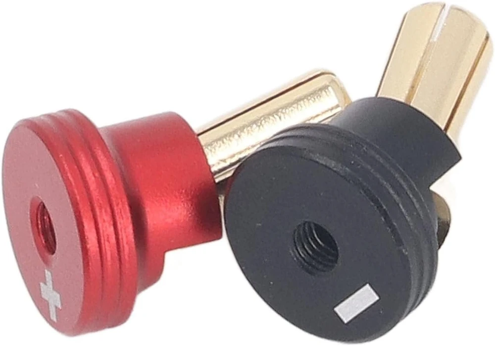 Ritoeasysports 2 vnt. Rc akumuliatoriaus šilumos laidininkas, bananų kištukinės jungtys 1/10 bekelės sunkvežimiams Rc vikšriniams automobiliams (5 mm)