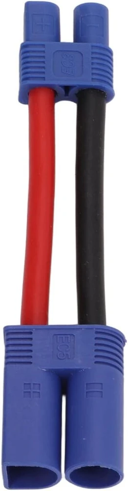 Ritoeasysports Ec5 tėtis į Ec3 mama 12awg Ec5 tėtis į Ec3 mama adapterio laidas, skirtas akumuliatoriaus ir Esc prijungimui Rc automodeliams, orlaivių modeliavimo priedai