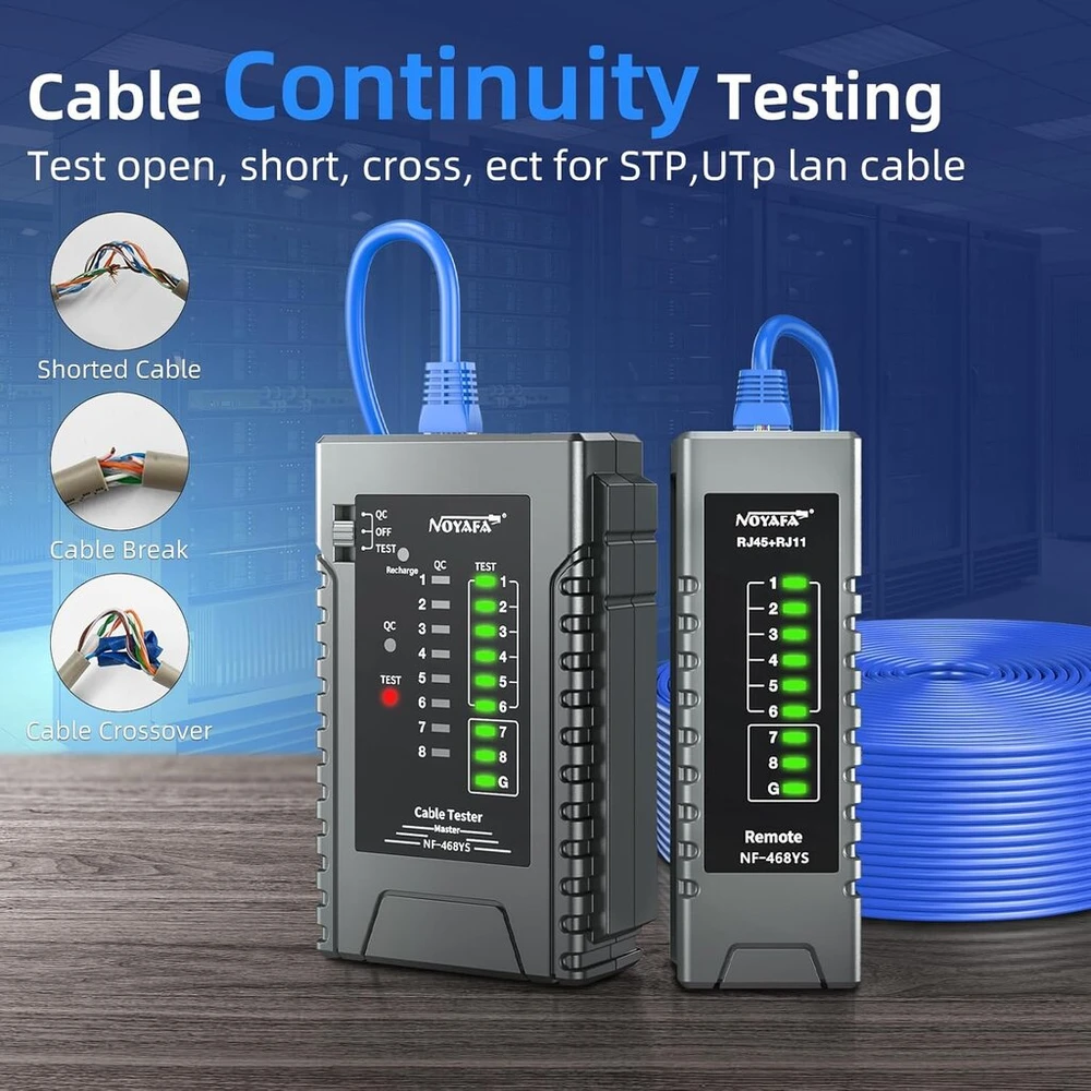 Rj45 gnybtų replių rinkinys, tinklo įrankių rinkinys, skirtas rj45 rj11 rj12, tiesioginis ethernet gnybtų presavimas cat5 cat6ae, tinklo įrankis su telefono jungtimi ir kabelių testavimu