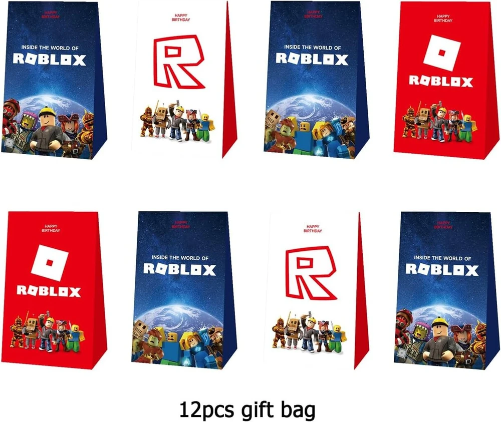 Roblox saldainių maišeliai Roblox dovanų maišeliai Roblox dovanų maišeliai gimtadienio Roblox vakarėlio saldumynai gimtadienio maišeliai vaikams Roblox vakarėlio maišeliai gimtadienio Roblox maišeliai vaikų gimtadieniui