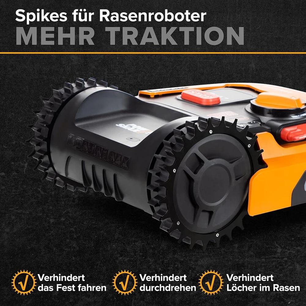Robo Claws Nerūdijančio plieno smaigai robotams vejapjovėms Worx L/vision