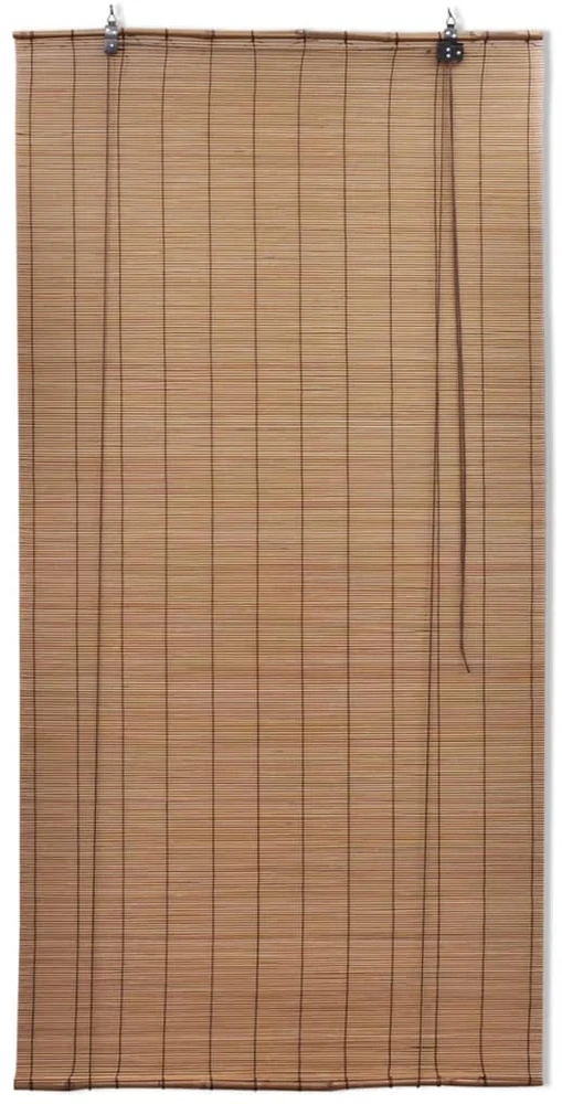 Roletai, 2vnt., rudos spalvos, 80x160cm, bambukas