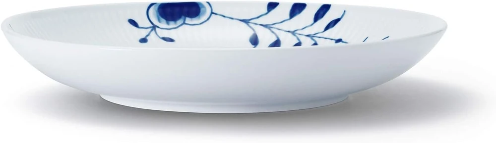 Royal Copenhagen Mėlyna Fluted Mega lėkštė, skersmuo 25 cm, porcelianas, balta/mėlyna, 1016905