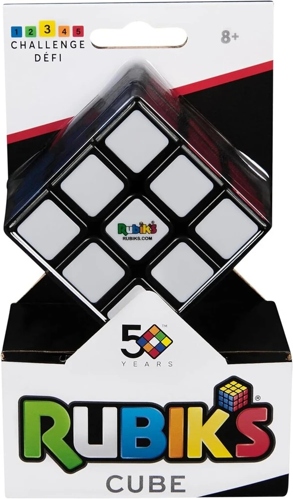 Rubik's 3 x 3 Rubiko kubas – klasikinis 3x3 kubas logikos akrobatams nuo 8 metų, idealus kelionėms: aukšta kokybė, sklandus valdymas, ryškios spalvos