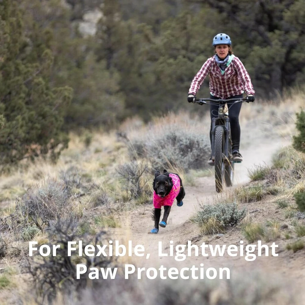 Ruffwear Hi & Light šunų batai, pora, aukščiausios kokybės šunų batai, kvėpuojantys batai takams, šunų bėgimo batai ir batai laipiojimui arba sužeistoms letenoms, apsauga nuo karšto ar šalto oro, 8.3 cm, River Rock Žalias