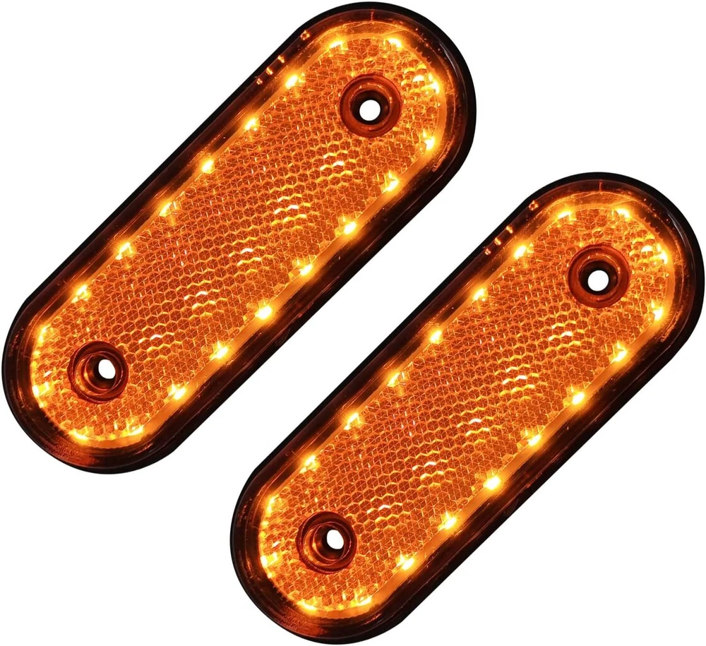 Safego Geltoni Led Posūkių Žibintai 24v (20 Led) - Sunkvežimiams ir Priekaboms