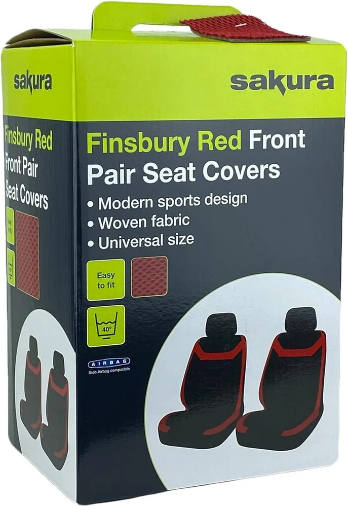 Sakura Ss5399 Raudoni Automobilio Sėdynių Užvalkalai