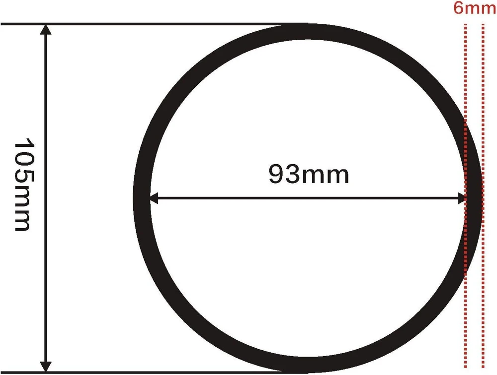 Sandarinimo žiedas 93x6 mm Par56 baseino šviestuvams