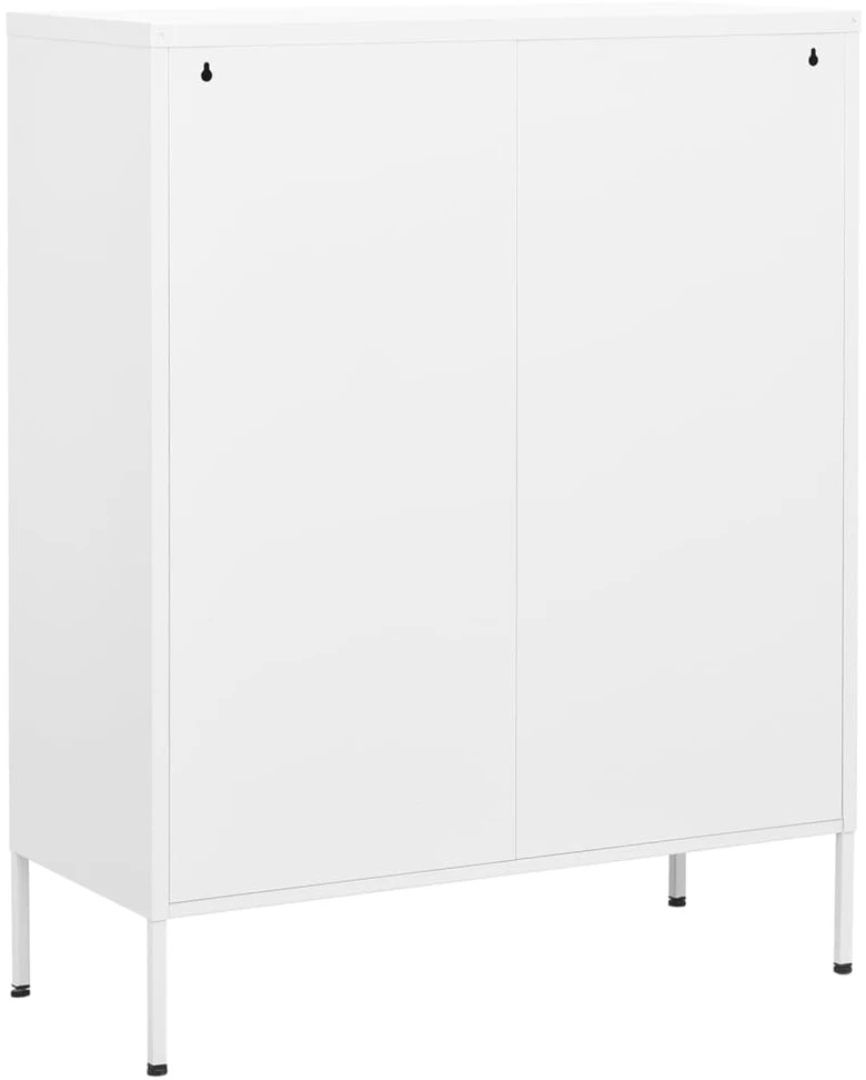 Sandėliavimo spintelė, baltos spalvos, 80x35x101,5cm, plienas