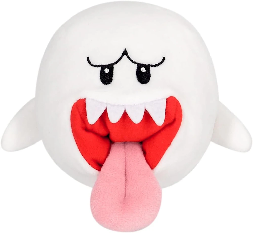 Sanei Super Mario All Star Collection 4" Ghost Boo Plush, mažas pliušinis žaislas