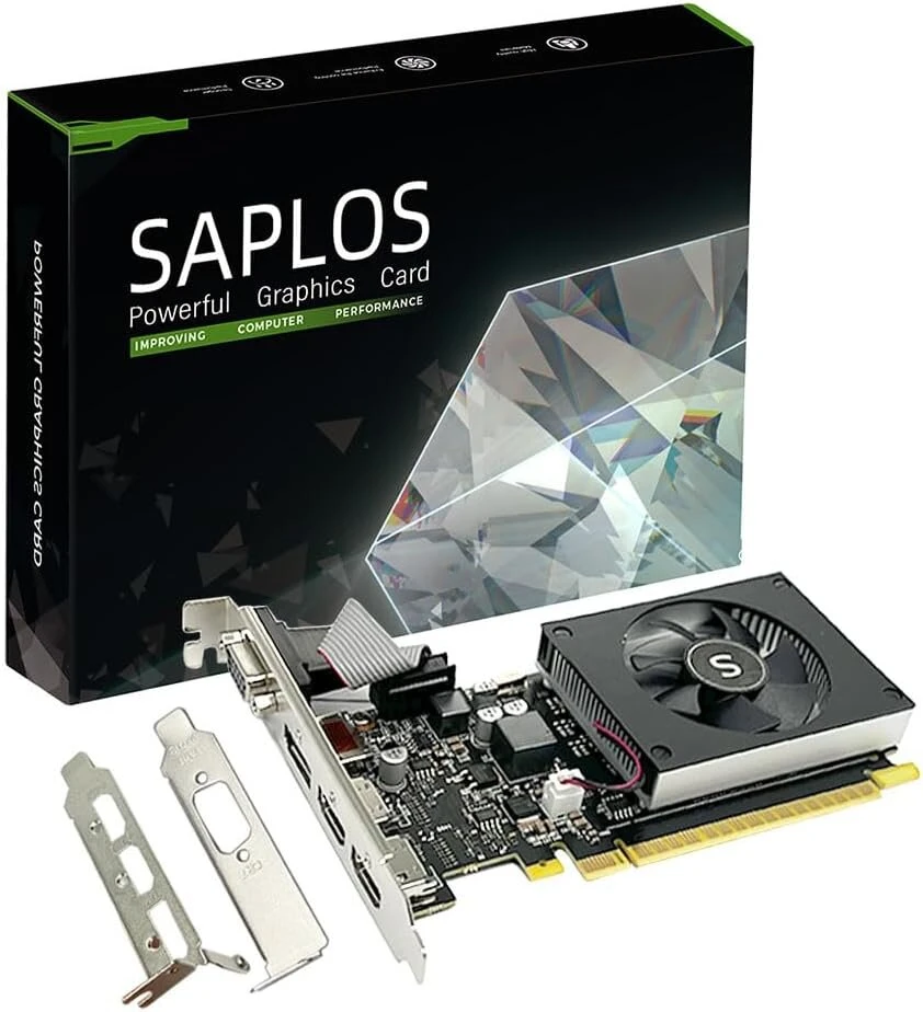 Saplos Gt 730 4gb vaizdo plokštė, 2 hdmi, displayport, vga, ddr3 64-bitų, žemo profilio vaizdo plokštės pc, kompiuterio gpu, mažos galios, pci express x8, directx 12