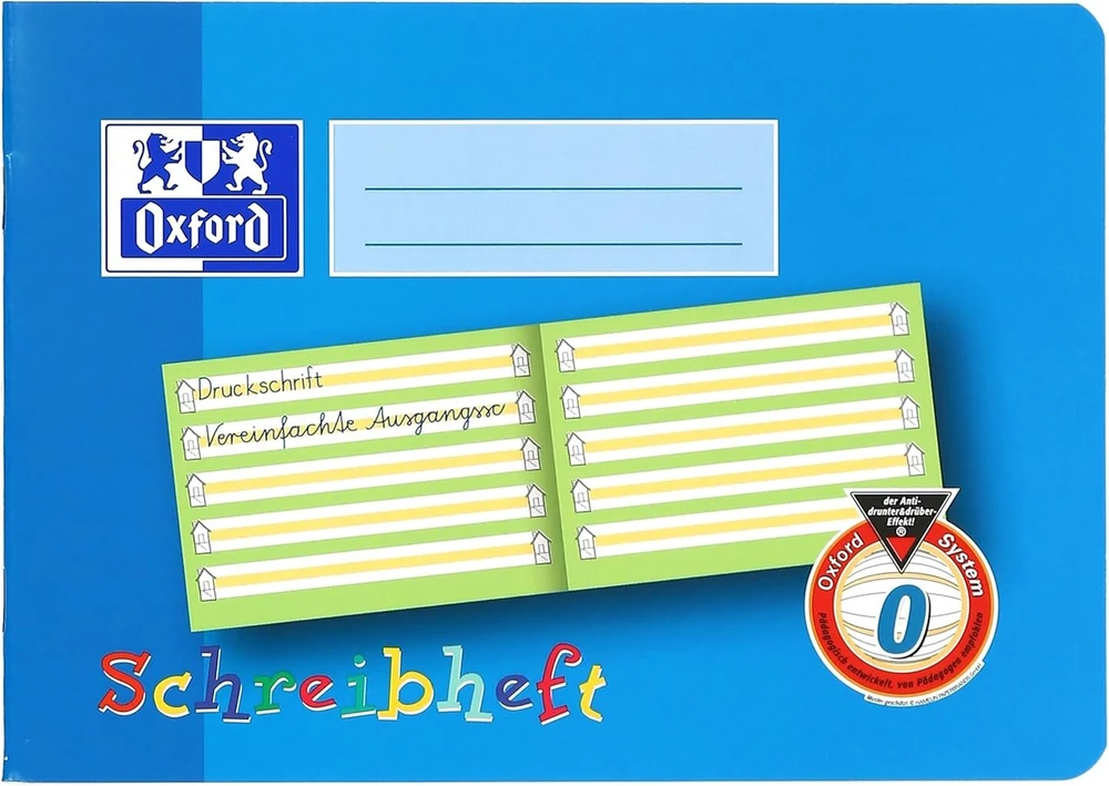 Sąsiuvinis "oxford" A5, 16 lapų, linija 0 (pirmoji klasė)