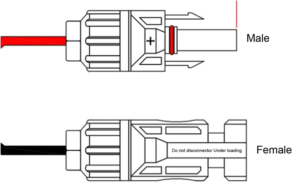 Saulės baterijos ilgintuvas, saulės ilgintuvas 16awg 1.5m saulės kištukas į dc 5.5mm vyrišką adapterio kabelį