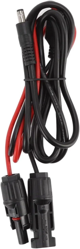Saulės baterijos ilgintuvas, saulės ilgintuvas 16awg 1.5m saulės kištukas į dc 5.5mm vyrišką adapterio kabelį