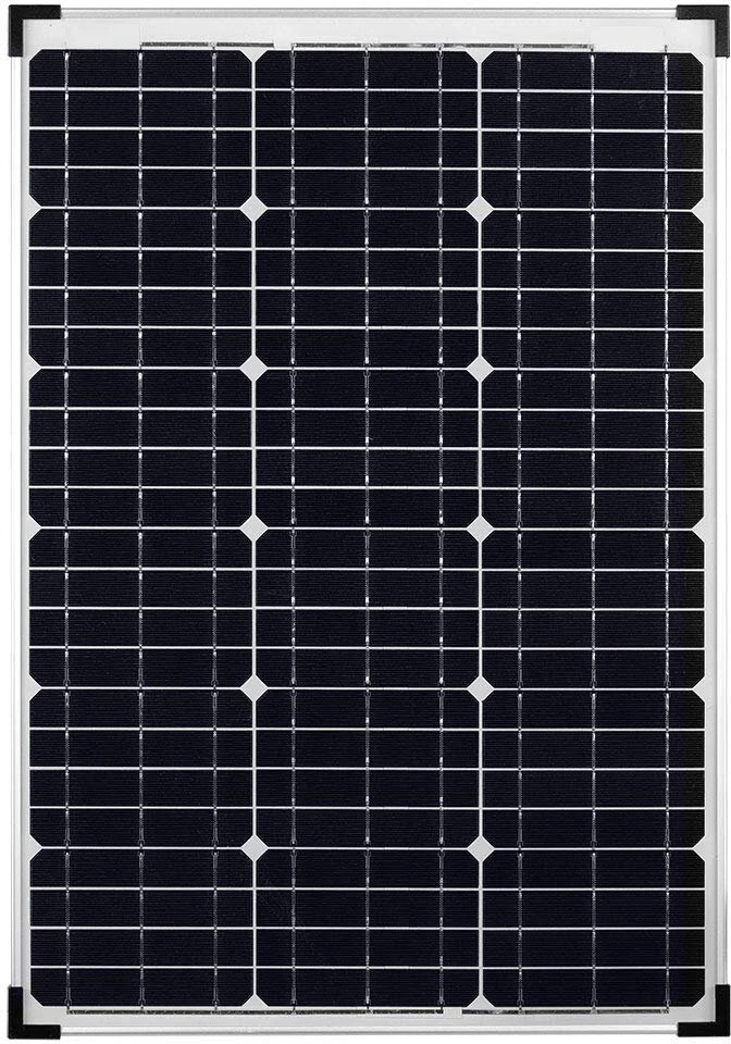 Saulės elementas fotovoltinis monokristalinis 50w 21v su spaustukais