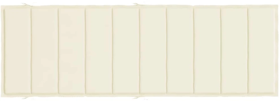 Saulės gulto čiužinukas, kreminės spalvos, 186x58x4cm, audinys