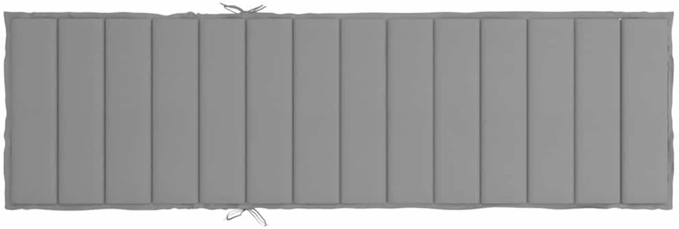 Saulės gulto čiužinukas, pilkos spalvos, 200x70x3cm, audinys