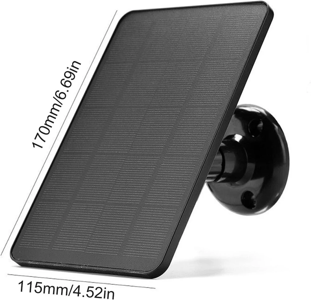 Saulės panelė Ip6 vandeniui atspariai kamerai, 10w, C tipo