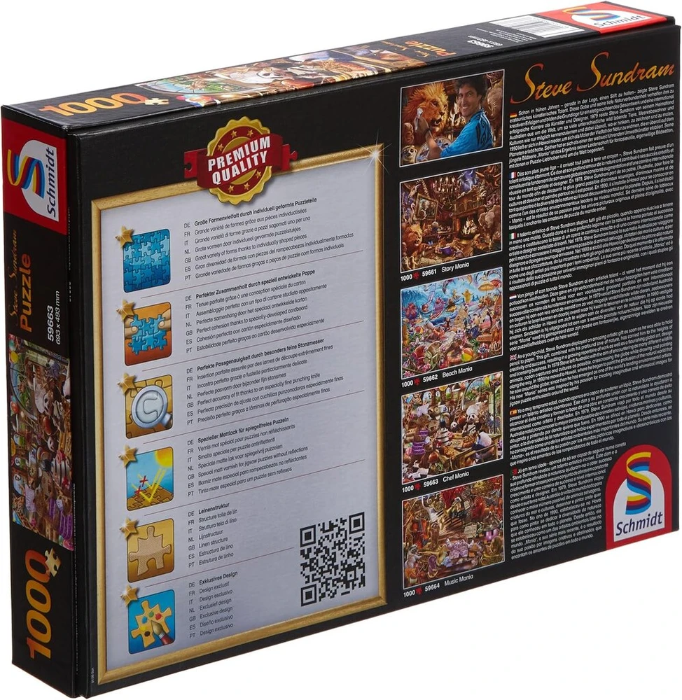 Schmidt Spiele Steve Sundram, Chef Mania, 59663 1000 dalių dėlionė