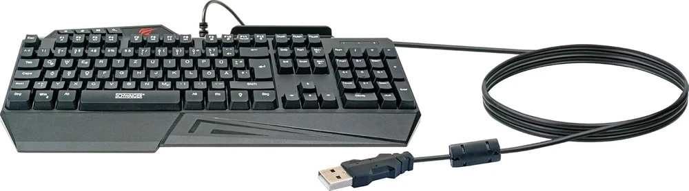 Schwaiger Gt108 žaidimų klaviatūra Pc kompiuterio klaviatūra Rgb apšvietimas Anti-ghosting klavišai Qwertz išmaniojo telefono laikiklis riešo atrama daugialypės terpės valdymas vaivorykštės spalvos
