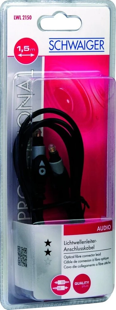 Schwaiger Lwl2150533 optinio pluošto jungiamasis kabelis 1,5 m juodas