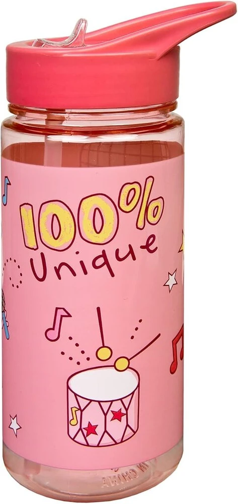 Scooli Peppa Pig gertuvė vaikams su paveikslėliu - plastikinė gertuvė be Bpa - apie 500 ml talpos - su integruotu šiaudeliu - idealiai tinka darželiui ir mokyklai
