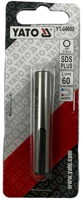 Sds antgalių laikiklis magnetinis adapteris šešiakampis lizdas 6,3 mm (1/4 colio) 60 mm