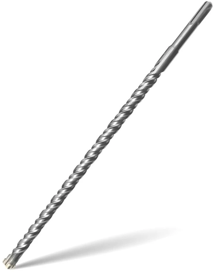 Sds plus grąžtas 14 x 350 mm, profesionalus betono grąžtas su 4 karbido pjovimo briaunomis, grąžtas betonui, akmeniui