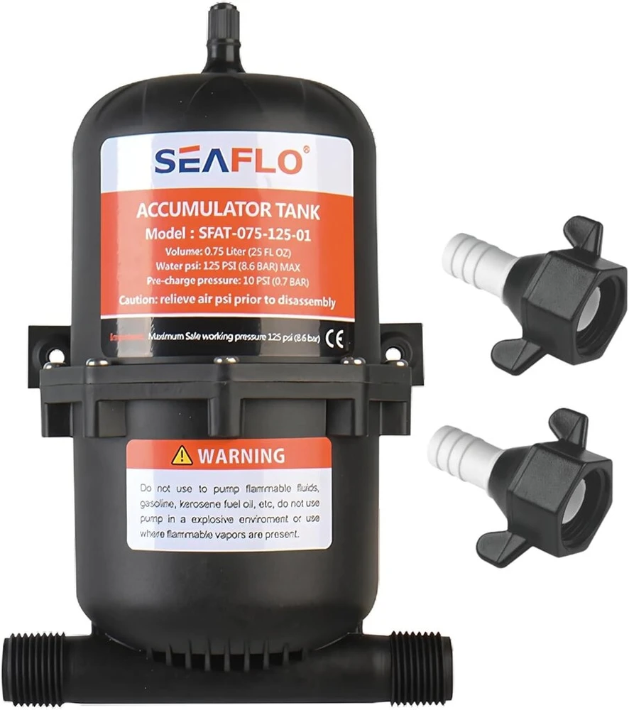 Seaflo 125 Psi 666g akumuliatorinis vandens siurblys