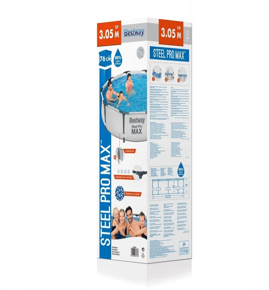 Šeimos karkasinis GARDEN baseinas, BESTWAY filtro siurblys