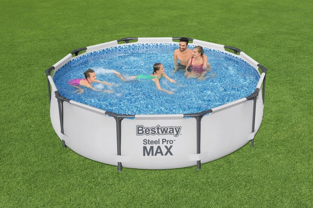 Šeimos karkasinis GARDEN baseinas, BESTWAY filtro siurblys