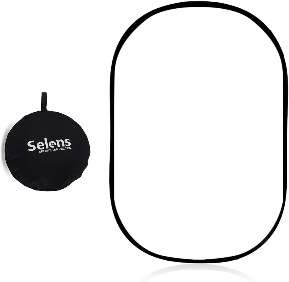 Selens 60 x 90 cm fotografijos difuzorius atšvaitas sulankstomas minkštas pop-up difuzorius baltas studijos portretų produktų fotografijos video lauko foto studijos video įrašymo fonas su nešiojimo krepšiu