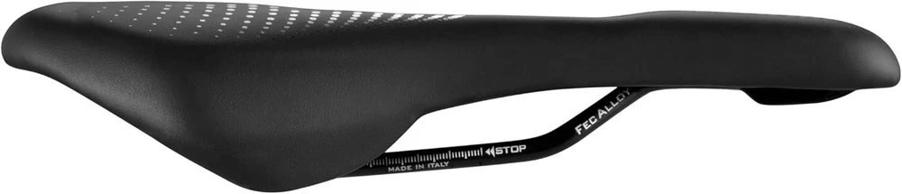 Selle Italia A3 Gel Flow dviračio balnelis patogus su geliu, anatomine išpjova, atsparus vandeniui ir tinkamas visų tipų dviračiams - juodas