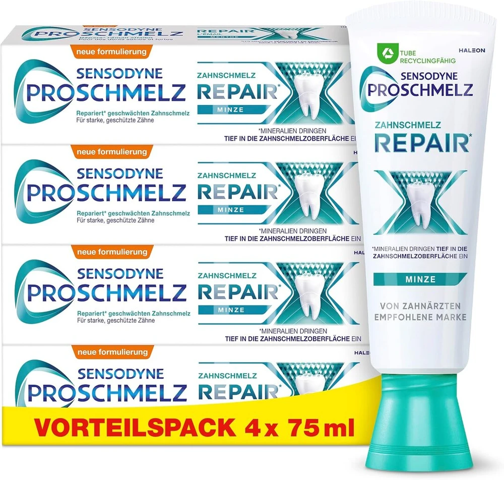 Sensodyne Proschmelz Dantų Pasta su Fluoru, 4 x 75 ml