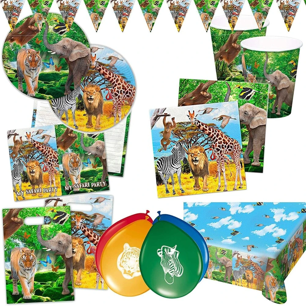 Servetėlės 33x33cm Safari Party (20 vnt.)