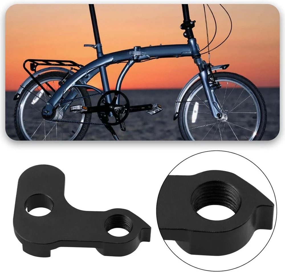 Sg Store 1 x dviračio galinis rėmo kabliukas metalinis galinis pavarų perjungiklio kabliukas, suderinamas su Downwind Free 412 sulankstomais dviračiais arba dviračiais su fiksuota pavara