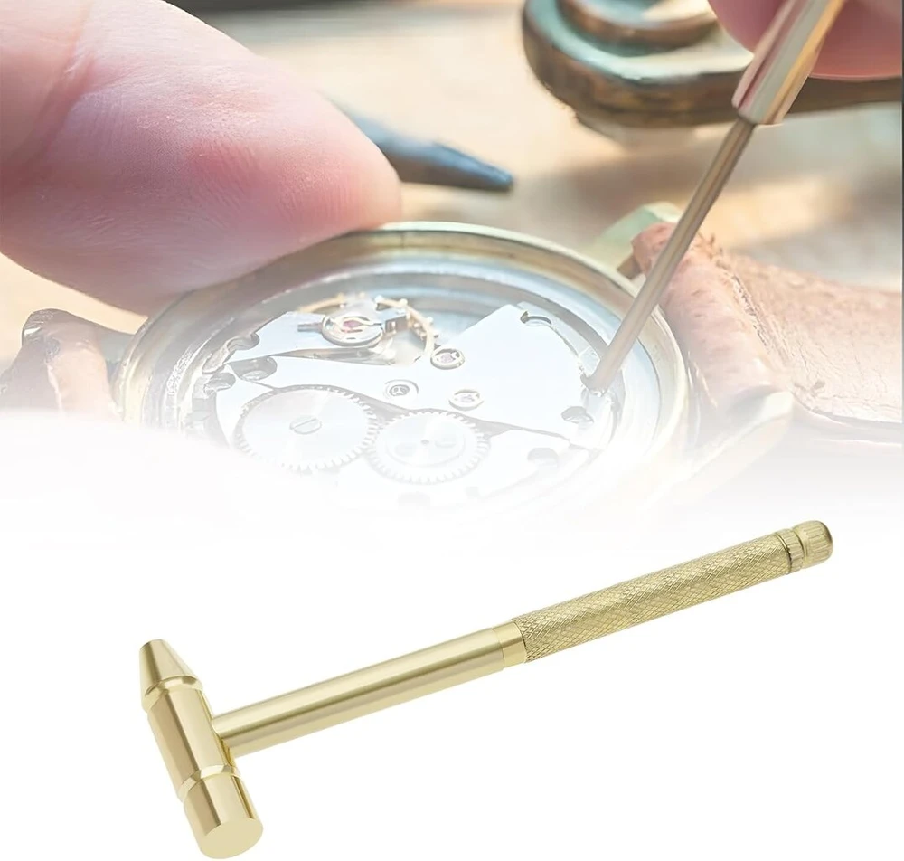 Sg Store 6-in-1 mini daugiafunkcinis varinis plaktukas-atsuktuvas, metalinis remonto įrankių plaktuko rinkinys, skirtas mobiliųjų telefonų, nešiojamųjų kompiuterių, laikrodžių taisymui, auksinis