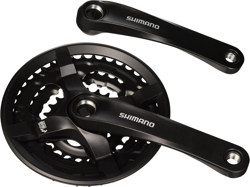 Shimano crankset 6/7/8-speed juodas fc-ty501 42/34/24t 170 mm w/cg