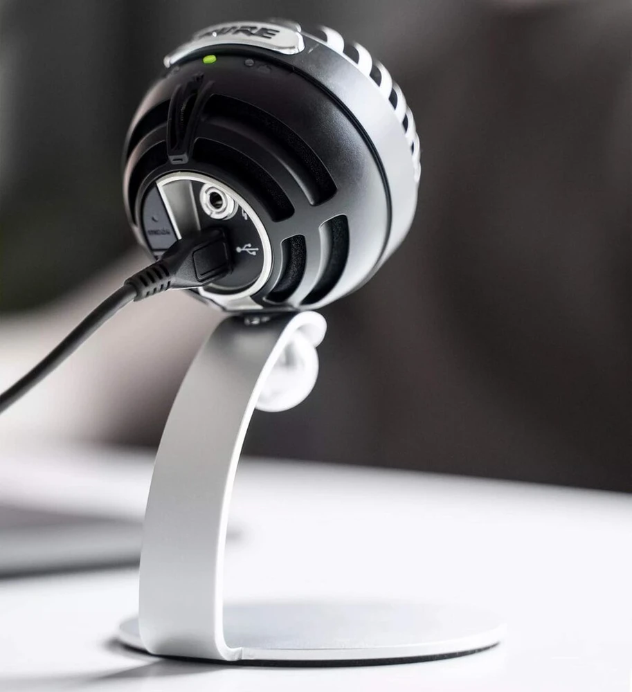 Shure Mv5c namų biuro mikrofonas, konferencinis mikrofonas, skirtas Mac ir Pc, patvarus ir nešiojamas dizainas, greitas ir paprastas nustatymas, veikia su team, zoom ir kitomis programomis - juodas (mv5c - Usb)
