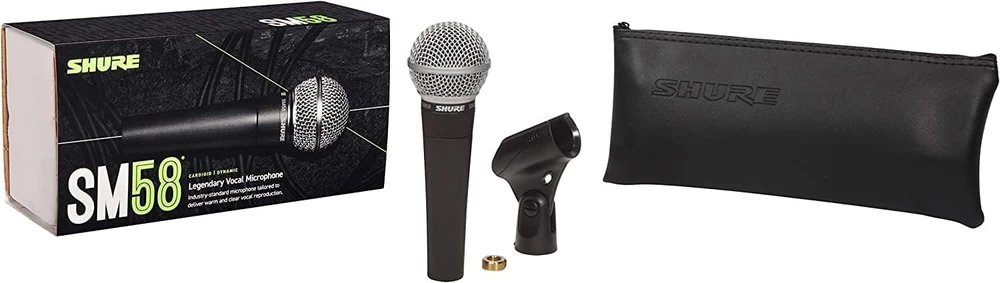 Shure Sm58-lc dinaminis vokalinis mikrofonas, kardioidinis, juodas