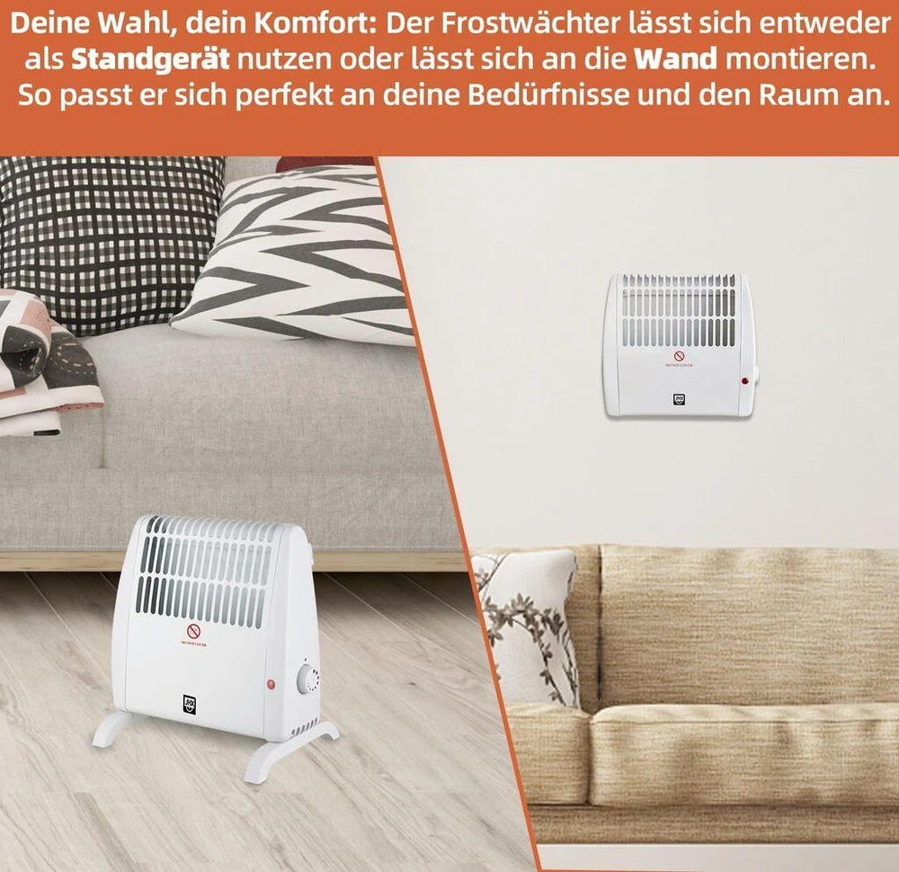 Shx apsauga nuo šalčio su sieniniu laikikliu 450 w shx05fw450 - apsauga nuo šalčio su reguliuojamu termostatu, 450 vatų, pastatomas arba montuojamas ant sienos, baltas