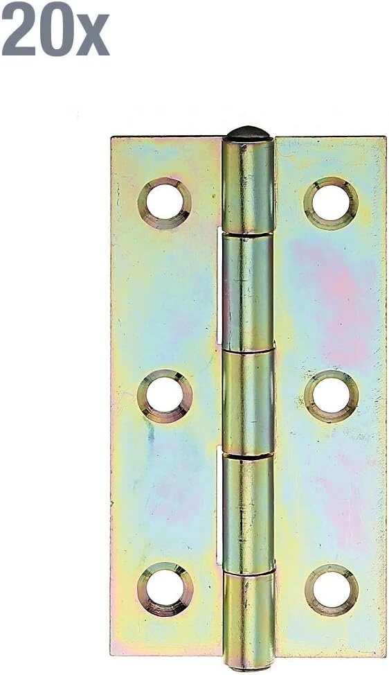 Siauras vyris 70 x 35 mm / 20 vnt. paviršius: galvanizuotas geltonai