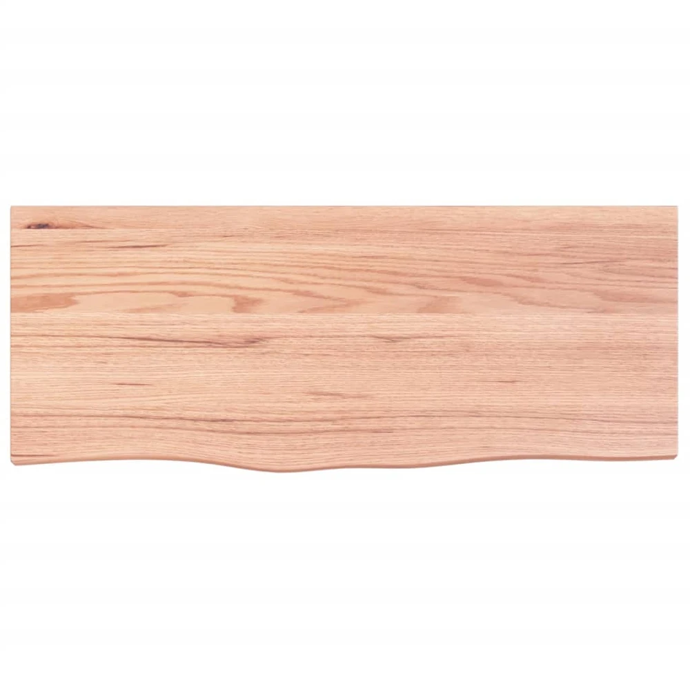 Sieninė lentyna, šviesiai ruda, 100x40x(2-4) cm, ąžuolo masyvas
