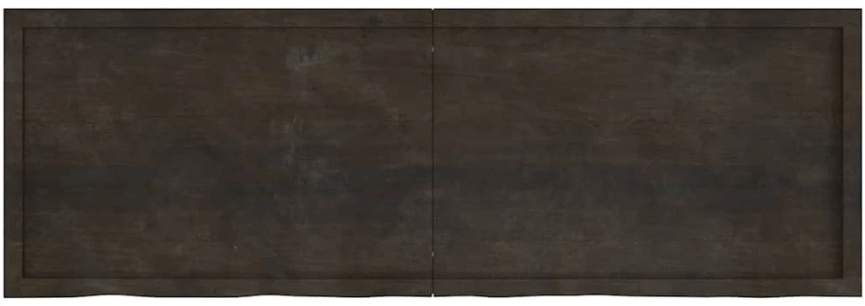 Sieninė lentyna, tamsiai ruda, 180x60x(2-6) cm, ąžuolo masyvas