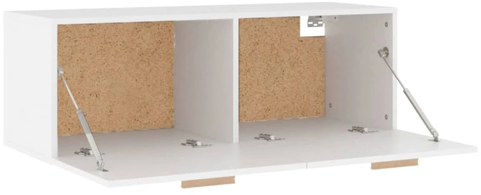 Sieninė spintelė, balta, 100x36,5x35cm, apdirbta mediena