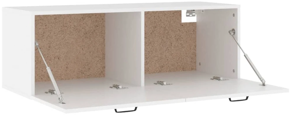 Sieninė spintelė, balta, 100x36,5x35cm, apdirbta mediena