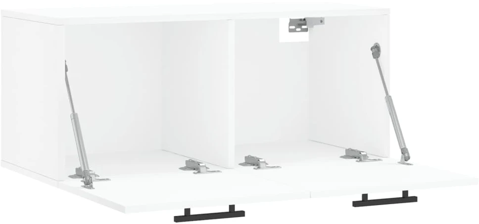 Sieninė spintelė, balta, 80x36,5x35cm, apdirbta mediena