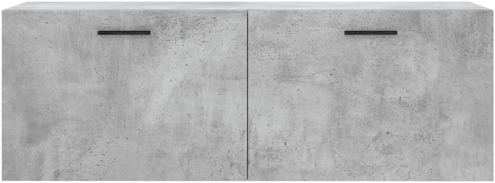 Sieninė spintelė, betono pilka, 100x36,5x35cm, apdirbta mediena