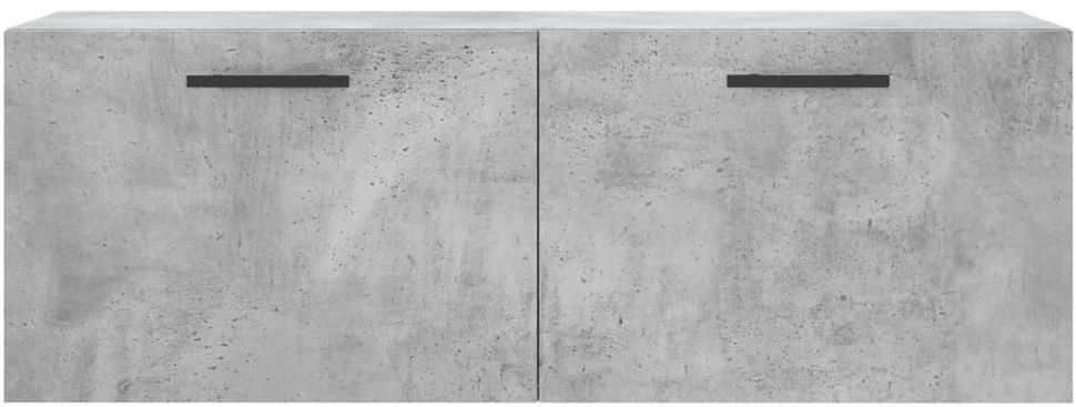 Sieninė spintelė, betono pilka, 100x36,5x35cm, apdirbta mediena